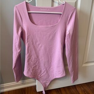 Abercrombie & Fitch Soft Pink Long Sleeve Tee